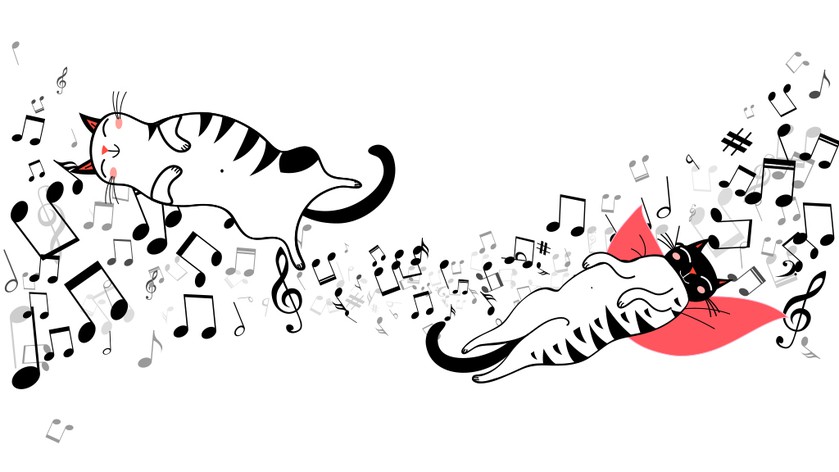 Dancing cats music tiles. Музыкальная кошка рисунок. Рисунок дуэт кошек. Музыкальные Ноты и коты. Кот и кларнет рисунок.